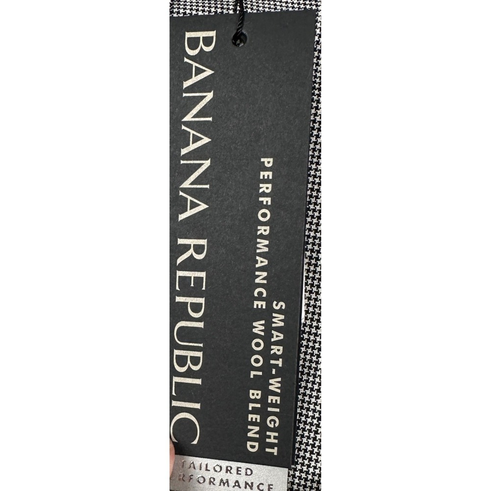 Banana Republic Blazer Mens 40R Slim Fit Gray Wool Blend Performance NEW